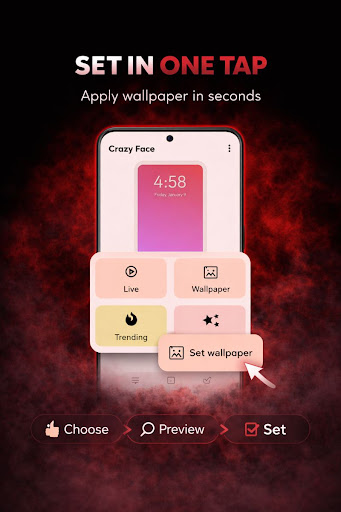 Crazy Face Wallpaper ekran görüntüsü