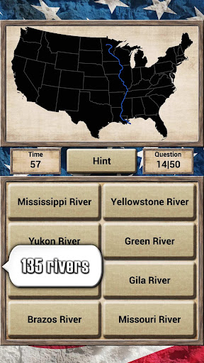 USA Geography - Quiz Game ekran görüntüsü