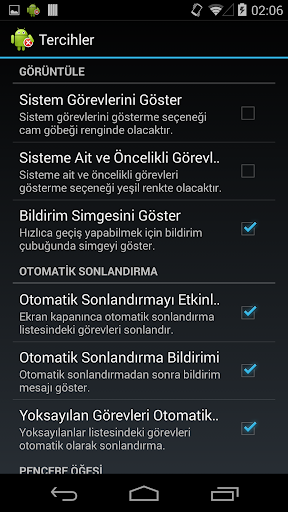 Görev Yöneticisi Task Manager ekran görüntüsü