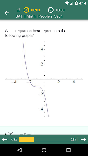 SAT II Math 1 Practice & Prep ekran görüntüsü