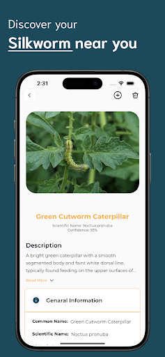 Caterpillar Identifier ekran görüntüsü
