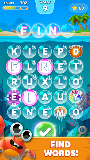Bubble Words: Kelime oyunu ekran görüntüsü