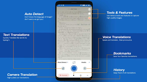 Camera Translator: Photo, OCR ekran görüntüsü