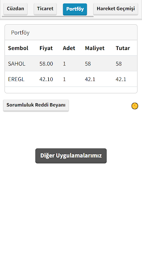 Hisse Oyunu: Borsa Simülasyonu ekran görüntüsü