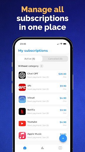 My Subscription Tracker: Subs ekran görüntüsü