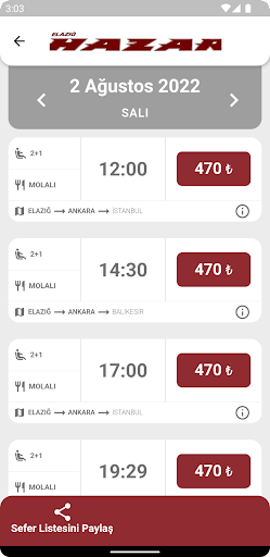 Elazığ Hazar Turizm ekran görüntüsü