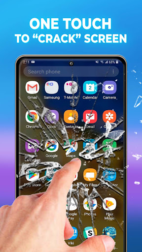 Broken Screen Prank & Cracked ekran görüntüsü