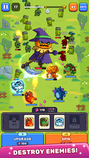 Roll & Wall: Idle Roguelike TD ekran görüntüsü