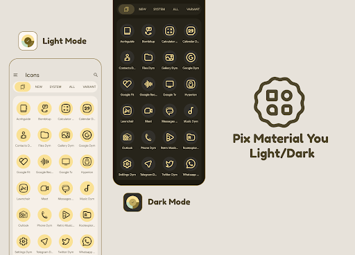 Pix Material You Light/Dark ekran görüntüsü