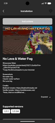 The Fog mod Minecraft PE ekran görüntüsü