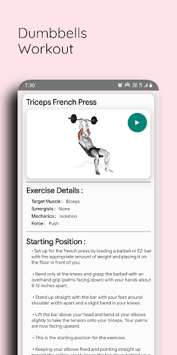 Triceps Workout: Arm Workout ekran görüntüsü