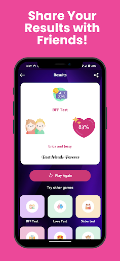 BFF Test - Love Quiz ekran görüntüsü