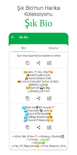 Şık Yazı Tipleri ekran görüntüsü