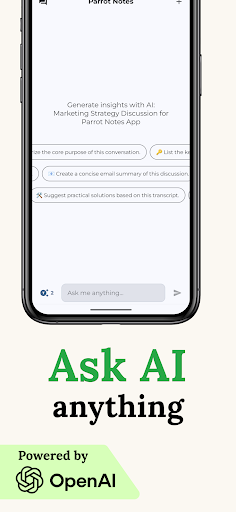 Voice to Text AI: Parrot Notes ekran görüntüsü