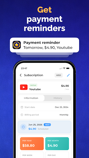 My Subscription Tracker: Subs ekran görüntüsü
