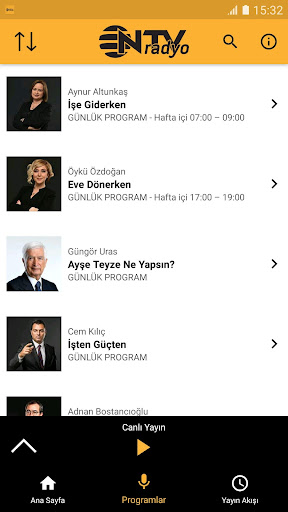 NTV Radyo ekran görüntüsü