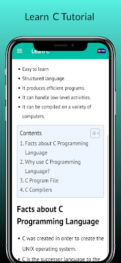 Learn C Programming Language ekran görüntüsü