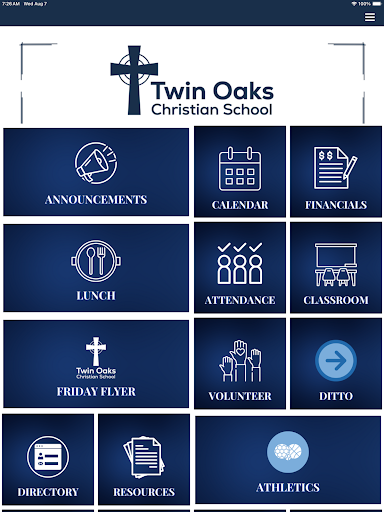 Twin Oaks Christian School ekran görüntüsü