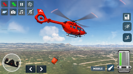 Helicopter Flying Pilot Sim 3D ekran görüntüsü