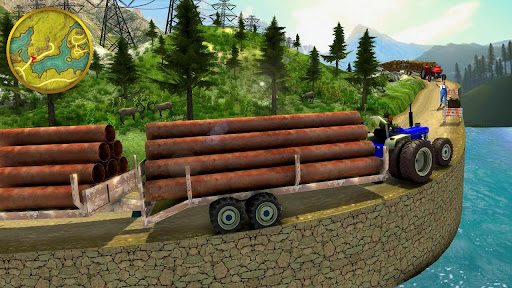 Hill Tractor Trolley Simulator ekran görüntüsü