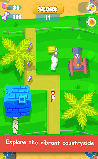 Doggie Run : dog running game! ekran görüntüsü