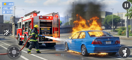 Fire Engine Rescue Sim Games ekran görüntüsü