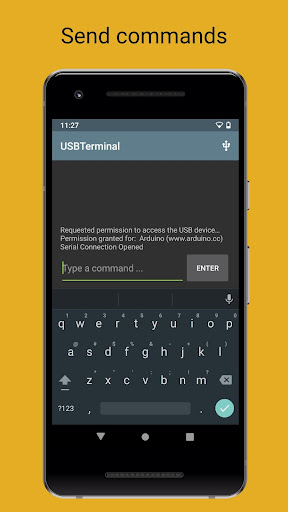Arduino USB Terminal (Open) ekran görüntüsü