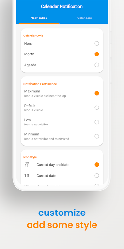 Calendar Notification ekran görüntüsü