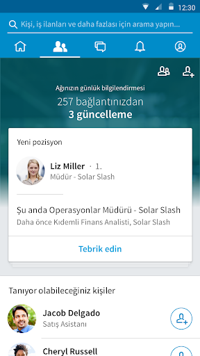 LinkedIn: Topluluk ve Ağ ekran görüntüsü