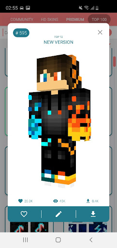 Skins-MASTER for Minecraft ekran görüntüsü