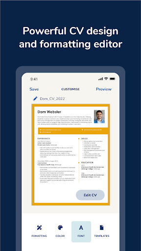 MyPerfectCV: Resume CV Builder ekran görüntüsü