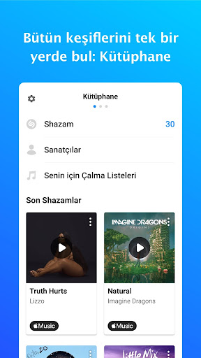 Shazam: şarkı bulma programı ekran görüntüsü