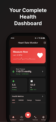 Heart Rate & HRV Monitor ekran görüntüsü