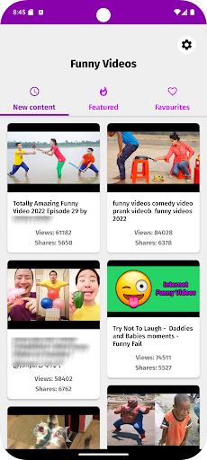 Komik Videolar ekran görüntüsü