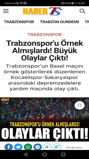 HaberTS ekran görüntüsü