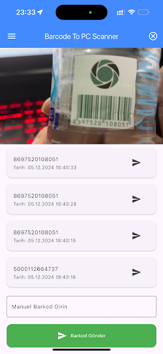 Barcode To Pc Scanner ekran görüntüsü