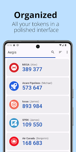 Aegis Authenticator - 2FA App ekran görüntüsü