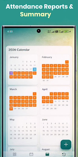Attendance & Leave Planner App ekran görüntüsü