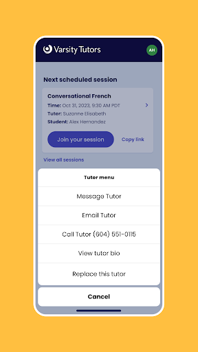 Varsity Tutors Live Tutoring ekran görüntüsü