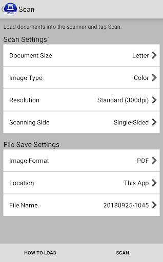 Epson DocumentScan ekran görüntüsü