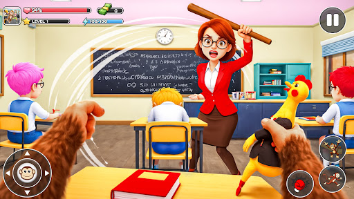 Monkey Student: School Chaos ekran görüntüsü