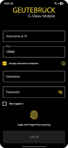 G-View Mobile App ekran görüntüsü