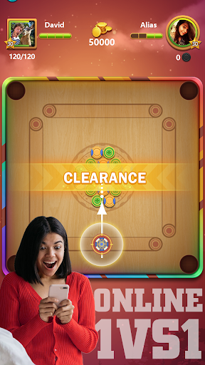 Carrom Super: Disc Game ekran görüntüsü