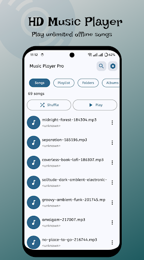 Music Player, Play MP3 ekran görüntüsü