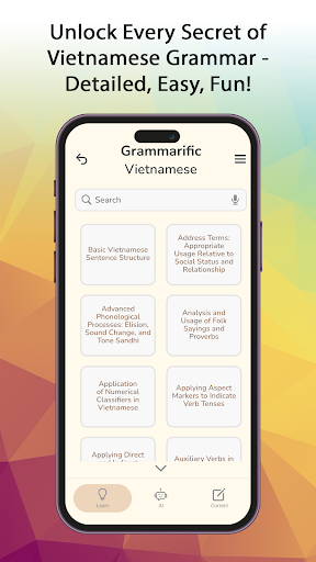 Grammarific Vietnamese Grammar ekran görüntüsü