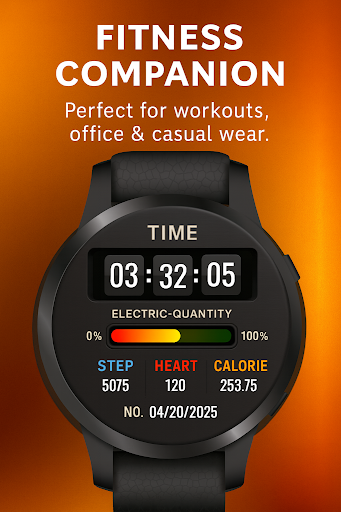 FitStep Digital WatchFace ekran görüntüsü