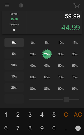 Shopping Percent CalculatorPro ekran görüntüsü