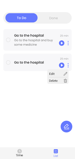Time Tasks ekran görüntüsü