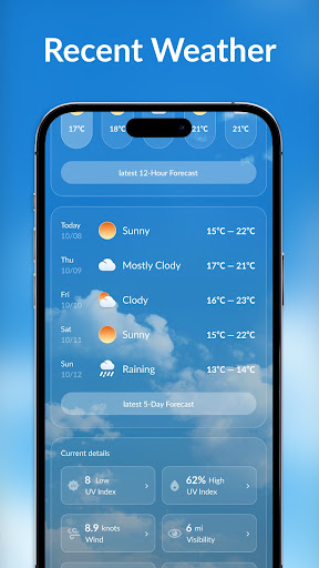Live Weather: Real & Forecast ekran görüntüsü