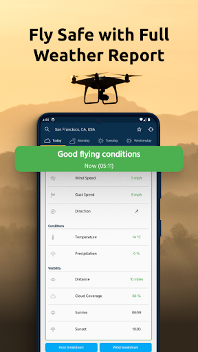 Dronecast - Weather & Fly Map ekran görüntüsü
